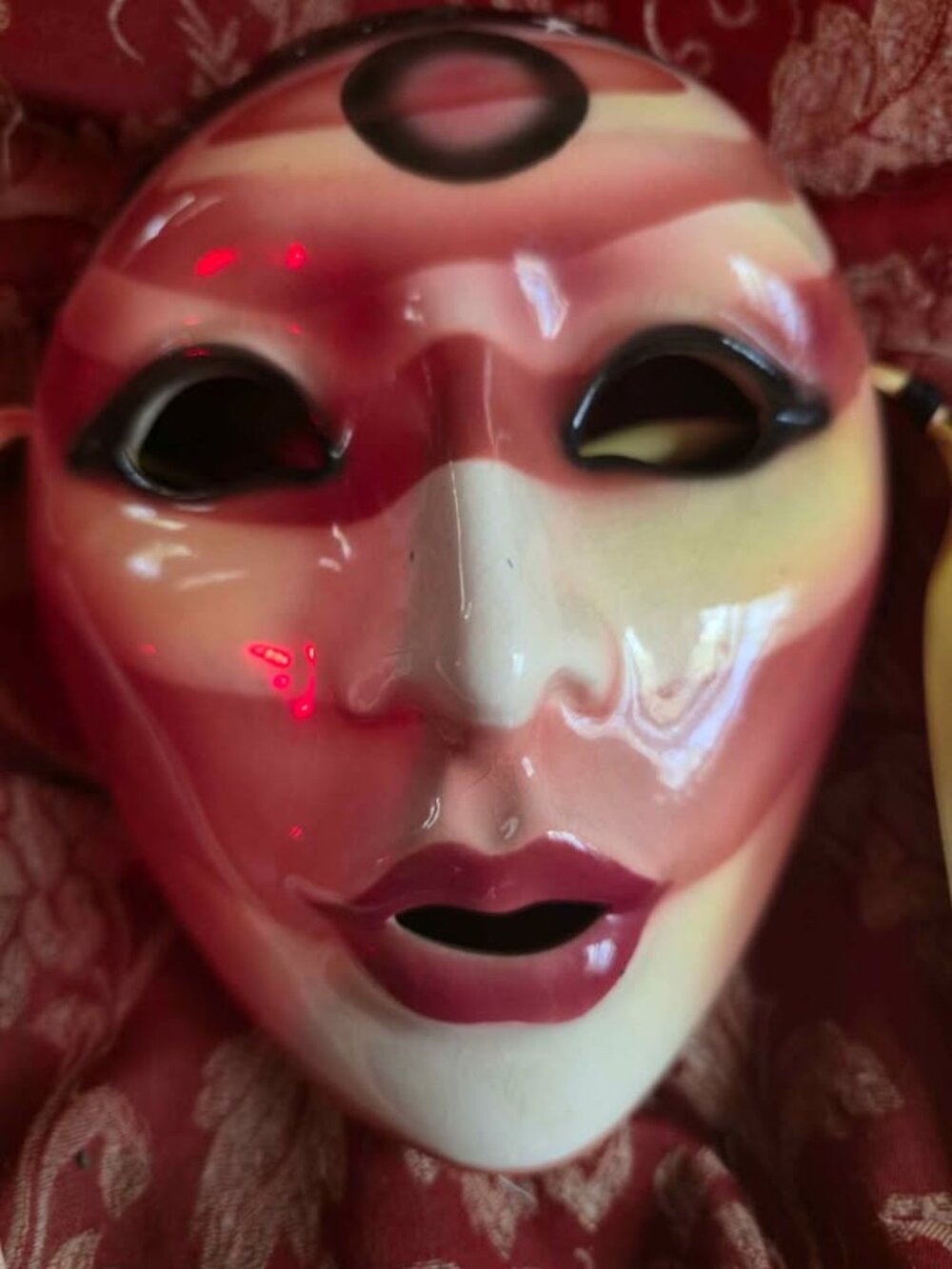Vintage About Face Ceramic Face Mask